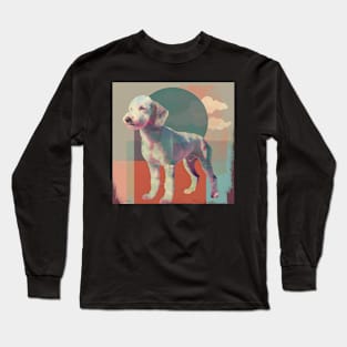 Bedlington Terrier in 70's Long Sleeve T-Shirt